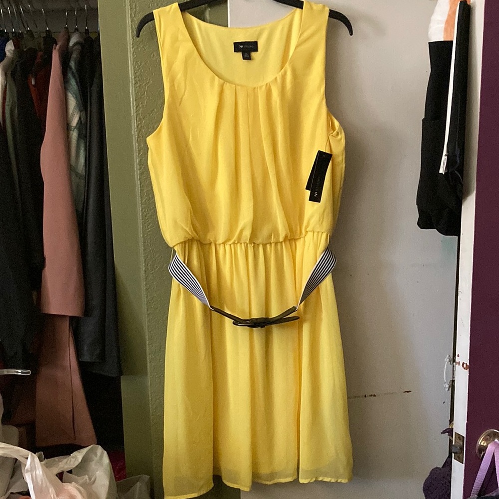 Yellow Sleeveless Dress